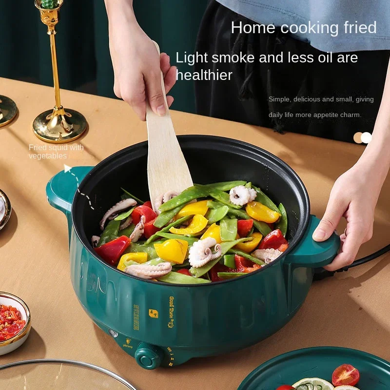 Electric Pot Single/Double Multifunctional Pan Non-stick Cookware Hotpot For Kitchen Food Warmer Multi Cooker Cooking Home Pot