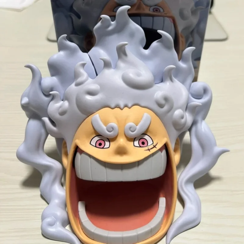 

Original Bandai Anime One Piece Figlife Nika Luffy V2 Action Figure Model Collectible Doll Phone Stand Toys Christmas Gift