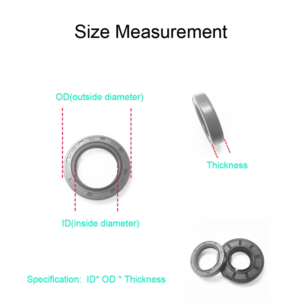 NBR Framework Oil Seal ID 15mm Rubber Shaft Oil Seal TG/TC-15*21/22/23/24/25/26/27/28/29/30/32/33/35/36/37/38/40/42*5/6/7/8/10mm