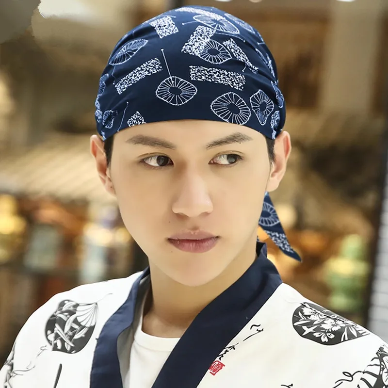 أزياء بسيطة قبعة الطبخ الشيف النادل قبعة الكورية أغطية الرأس متجر السوشي مطعم عامل الملحقات