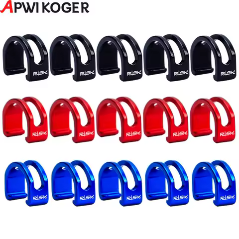 5pcs/Bag Mountain Bike Cable C-Type Fixing Buckle Bicycle U-Shaped Shift Brake Wire Snap Clamp MTB Accessories