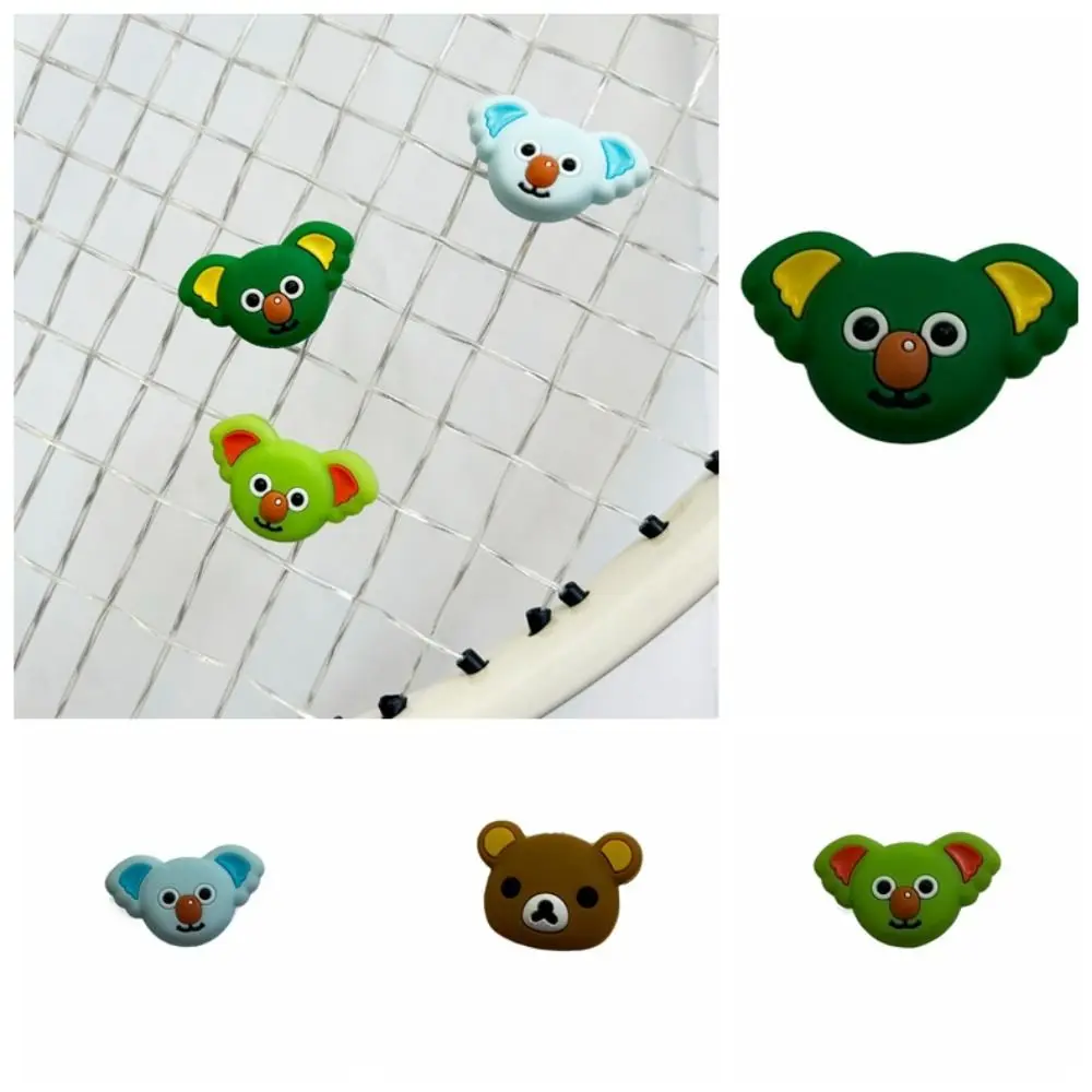 cartoon tennis racket shock absorber cute racket shock absorber bear racket shock absorber particles