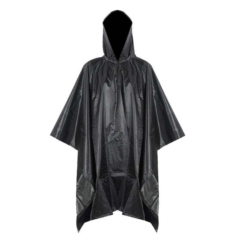 معطف واق من المطر 3 في 1 مموه للبالغين، معطف مطر متعدد الوظائف للمشي لمسافات طويلة، مقاوم للماء، مقاوم للرياح، مقاوم للتمزق #3