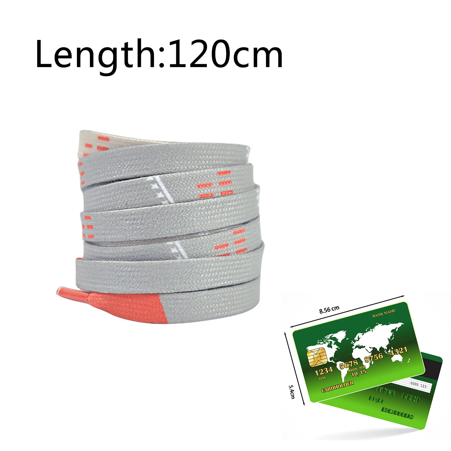 1 Pair Printing Elastic Flat Shoelaces 120cm Simple White Grey Shoe Laces Outdoor Hiking Sports Shoes Strings Shoes Accessories