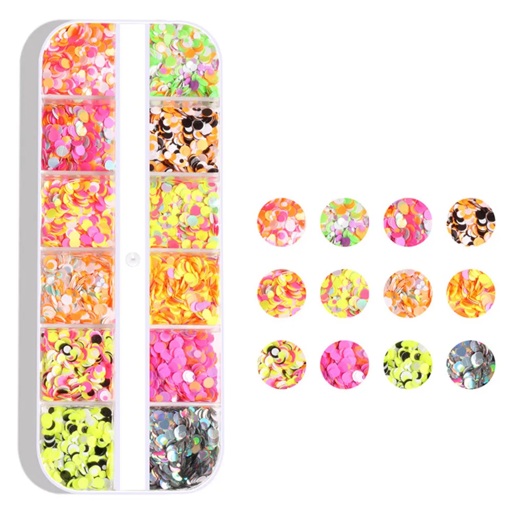 

6 шт. разноцветных блесток для ногтей с уникальным узором, декор для маникюра своими руками, для натуральных и искусственных ногтей, для создания праздничного и модного образа