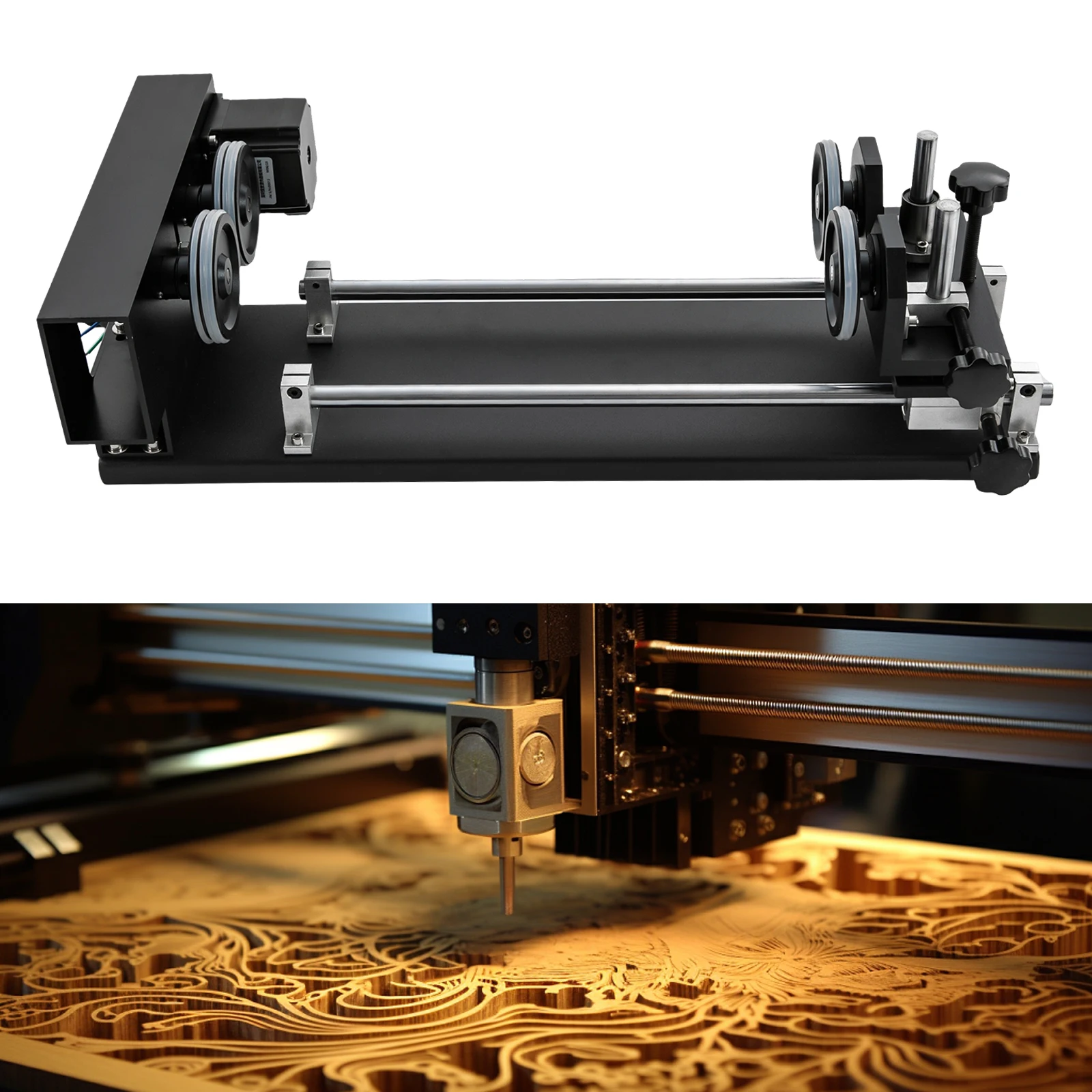 

Jewelry Engraving machine fixture Laser Engraver Rotary Attachment Rotating Carving Fixture Laser Multi Functiona tools