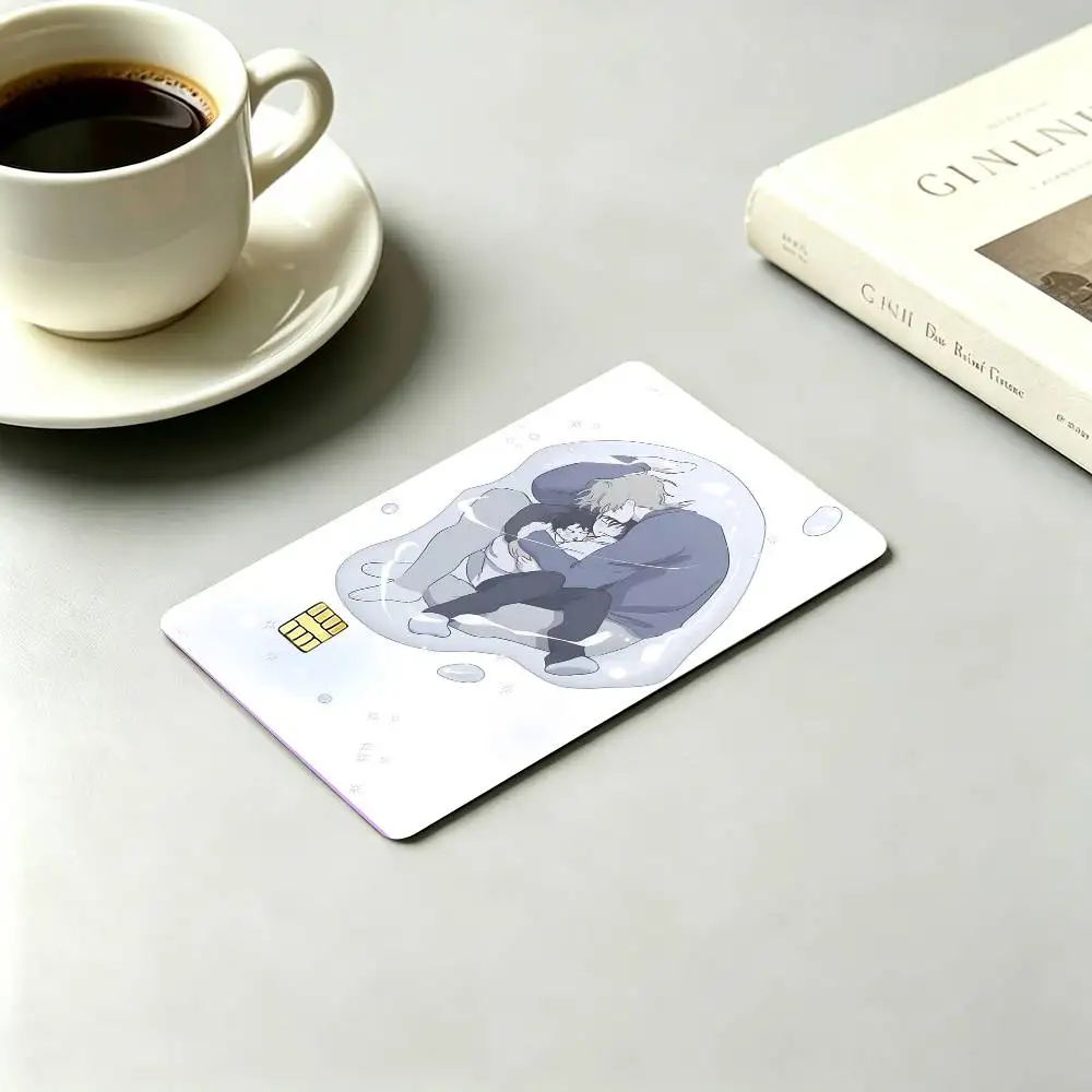 P-Popular BL Manhwa Low Tide in Twilight  Credit Card HD Stickers Small Chip Waterproof Sticker Game Card Decal Gift