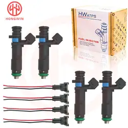 4x Fuel Injector Nozzle 96800843 For Chevrolet Sail 1.2 Aveo 1.2 SPARK 1.0 1.4 24101262 23899720 25186566