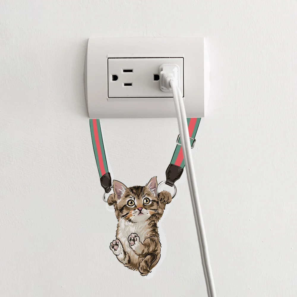 Cat Self-adhesive Sticker Creative Waterproof Home Protective Cover Switch Paste Wall Sticker Socket Switch Sticker