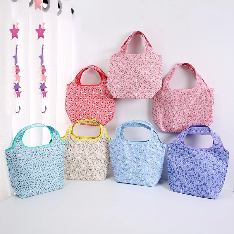 

Sweet Hello Kitty Cinnamoroll Anime Kawaii Sanrio Storage Bag Cute Cartoon Kuromi My Melody Lunch Box Bag Gifts for Girls