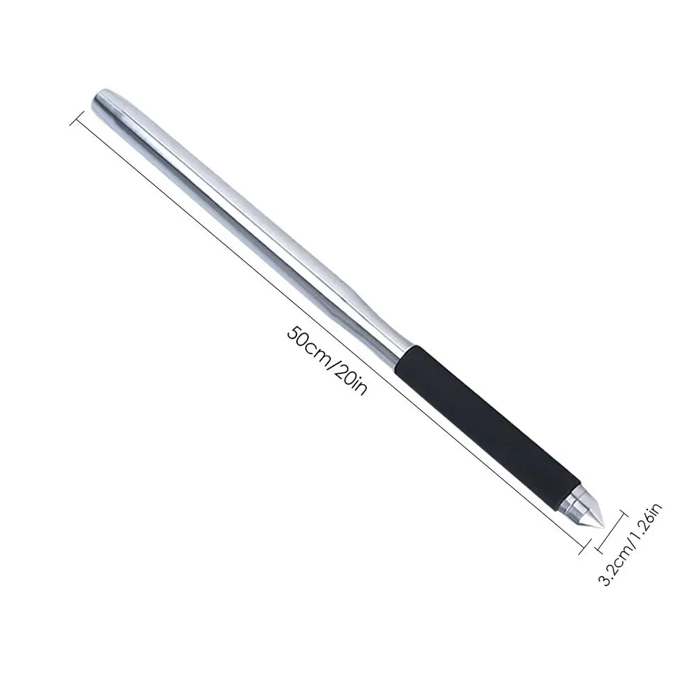 1PC 50cm Stainless Steel Baseball Bat Multi-Functional Car Emergency Stick Non-slip Comfortable Grip Baseball Bats Self Defense