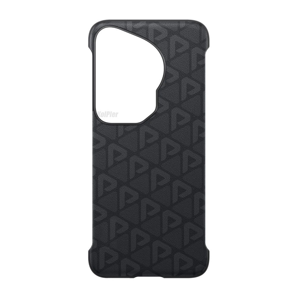 Oryginalne etui na Huawei PURA 70 ULTRA, twarda obudowa z teksturą krzyżową, wykonana ze skóry PU, ochronna nakładka na tył telefonu PURA70ULTRA, futerały. — zdjęcie produktu 4