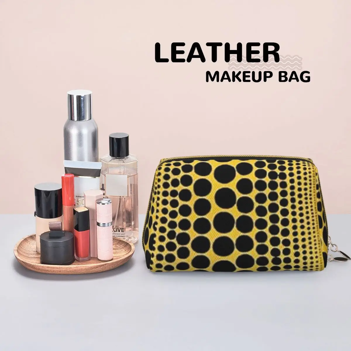 Yayoi Kusama Pumpkin Abstract Art Women Cosmetic Bags Travel Makeup Organizer Pouch Toiletry Storage Dopp Kit Box