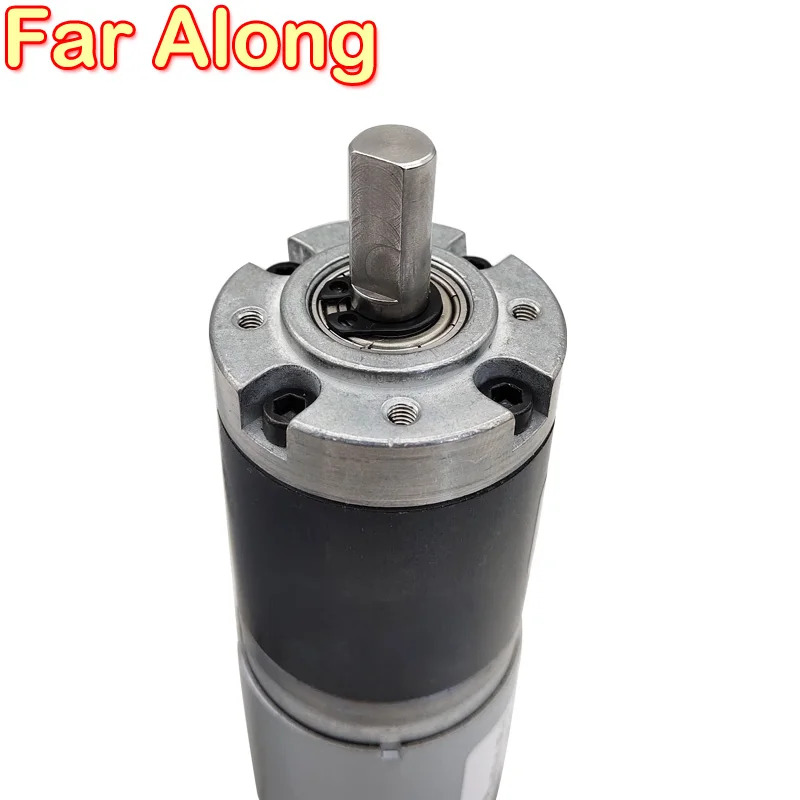 DC Geared Motor With Hall Encoder 12V 24V Planetary Metal Gearbox Long Life Adjustable Speed Reversible Low Speed High Torque