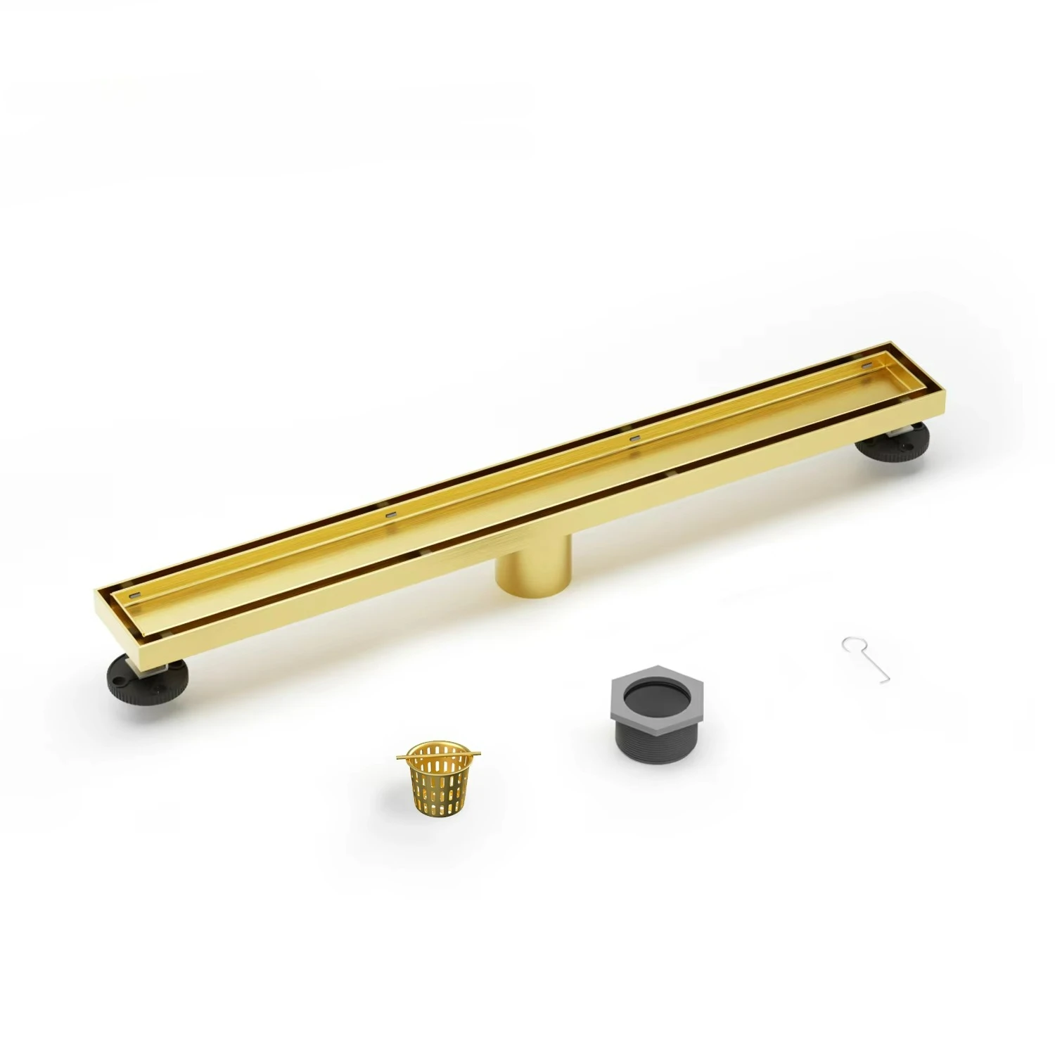 American CUPC Certification Golden Tile Insert 304 SS Shower Drain with Hot Selling Quality Perfect for Bathroom Drainage