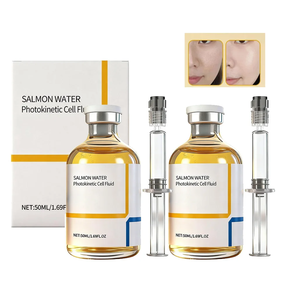 Suero Facial Coreano con Extracto de Salmón, Rejuvenece la Piel, Fortalece la Barrera Cutánea, Hidratación Continua 24H, Reafirma la Piel