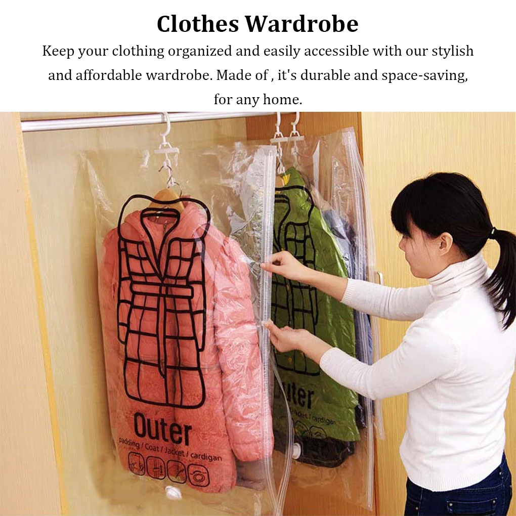 3x Space-saving Clothes Wardrobe With Vacuum Storage Bags Wardrobe Clothes Organizer Closet Closet Organizer Wardrobes