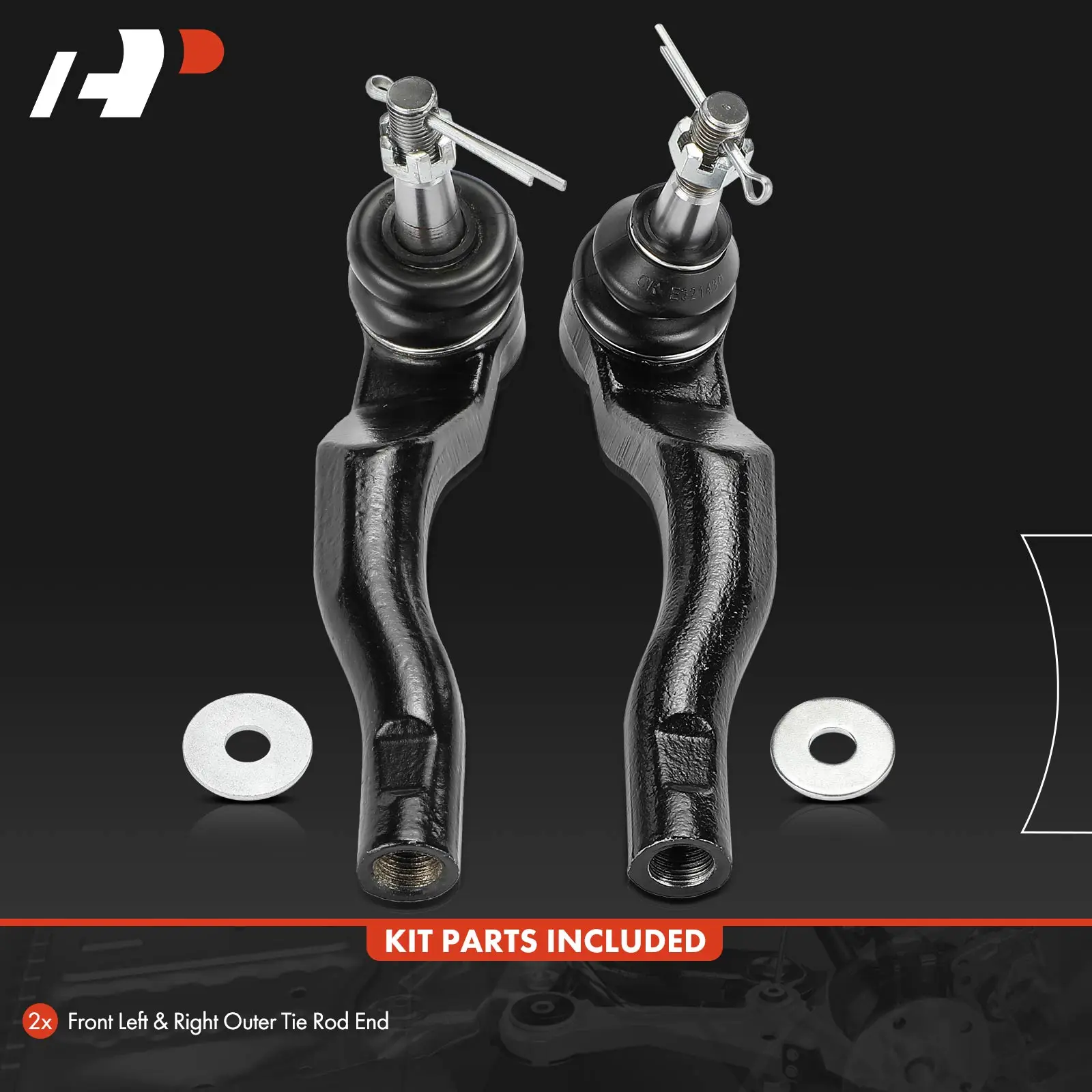 A-Premium 2x Front Outer Steering Tie Rod End for Lexus LS460 2009-2017 LS600h 2008-2016 AWD