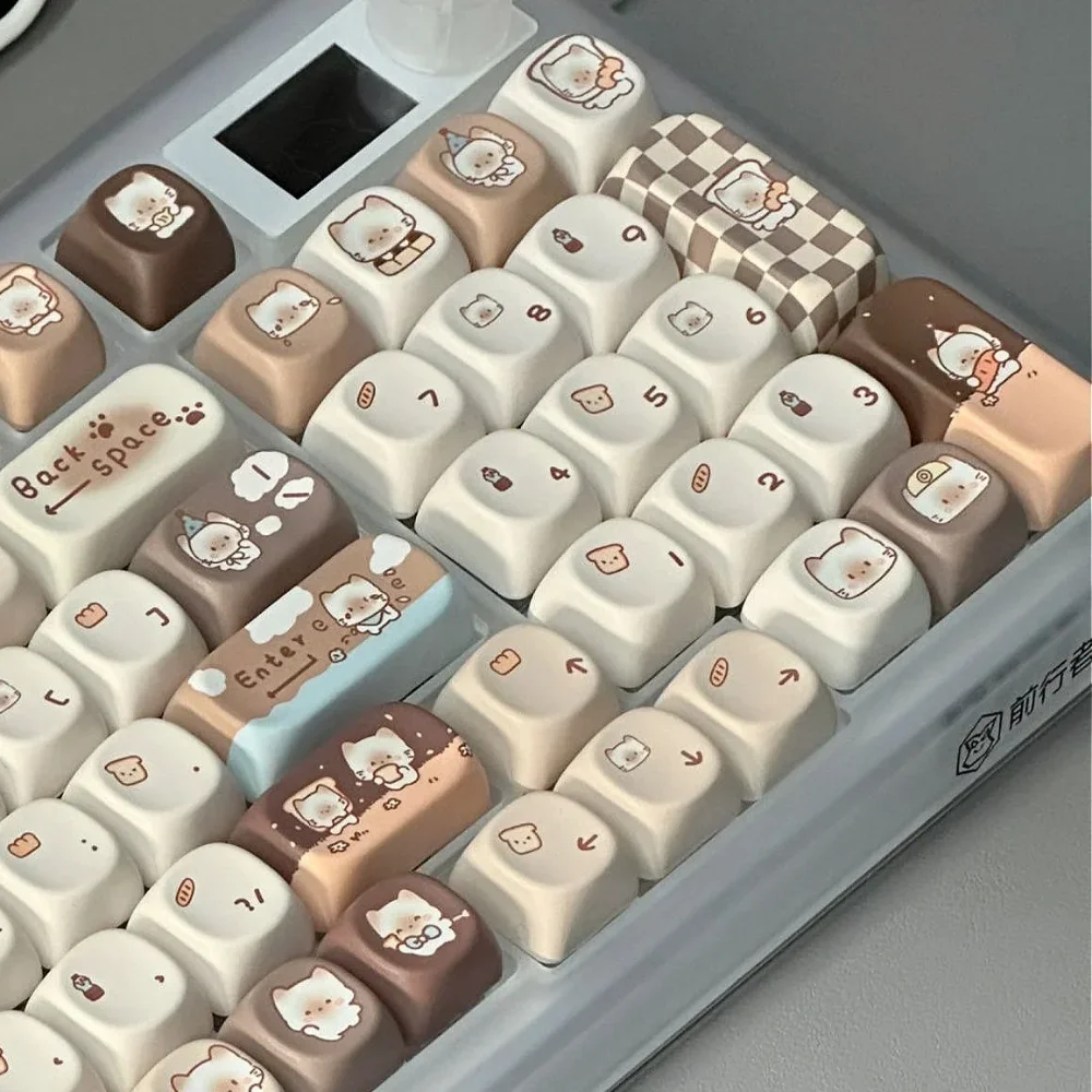 Keycaps PBT 131 Keys Cute Girl for MX Switch 60/84/90/104/108 Layout Mechanical Keyboards