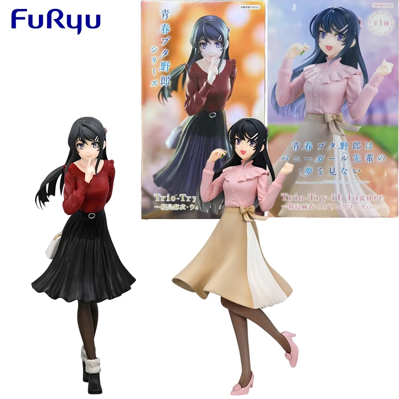 

FURYU Trio-Try-iT Rascal Does Not Dream of Bunny Girl Senpai Anime Figure Sakurajima Mai Action Toys Kids Gift Collectible Model