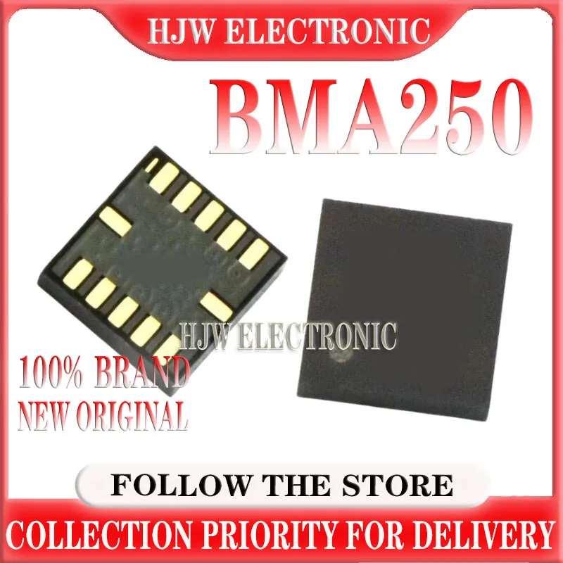 

10-100Pcs 100% New and original BMA250 BMA250E=BMA250EF silk-screen IQ 1Q LGA12 Digital triaxial acceleration sensor large