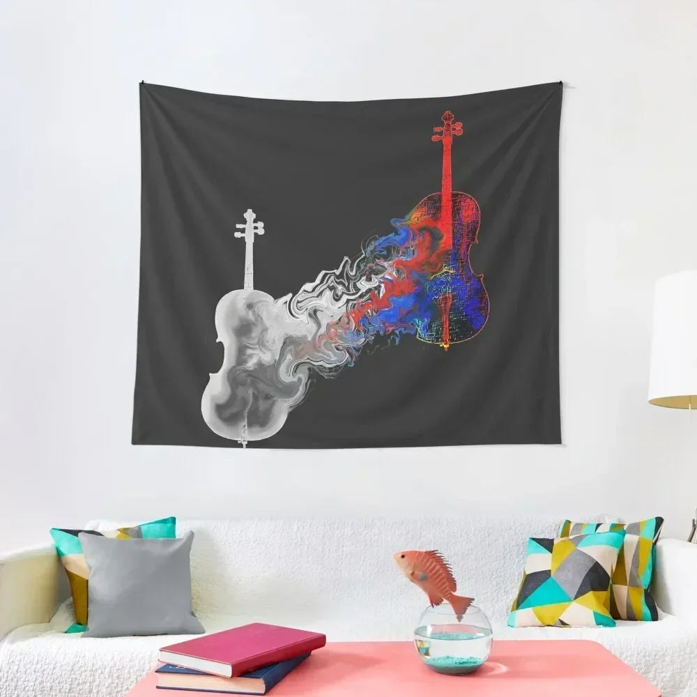 Fantasy Cello Tapestry Wall Hanging Wall Japanese Room Decor Christmas Decoration Tapestry