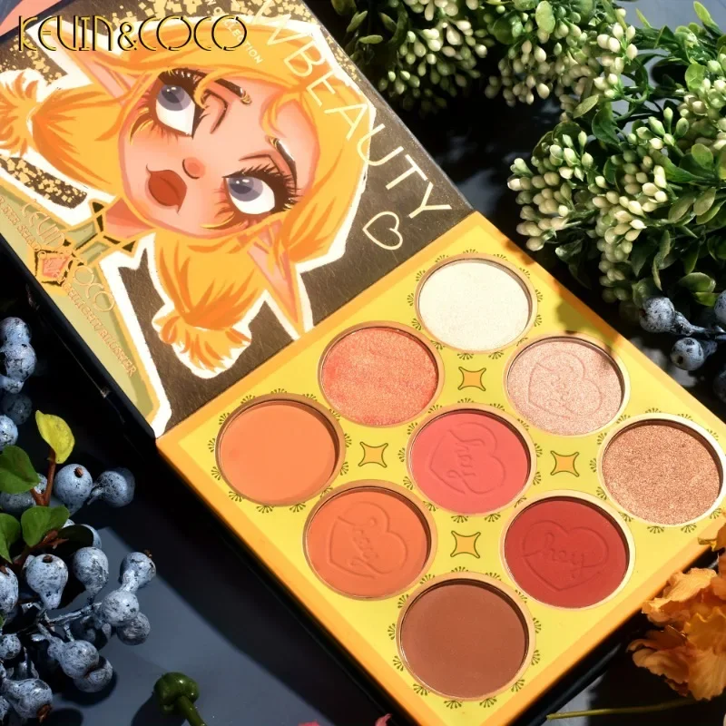KEVIN&COCO 59-kolorowa taca na cienie do oczu Elf Fairy Shadow Pearl Matte Base Brightening Red Halo Highlighting Function Facial Makeup Tray