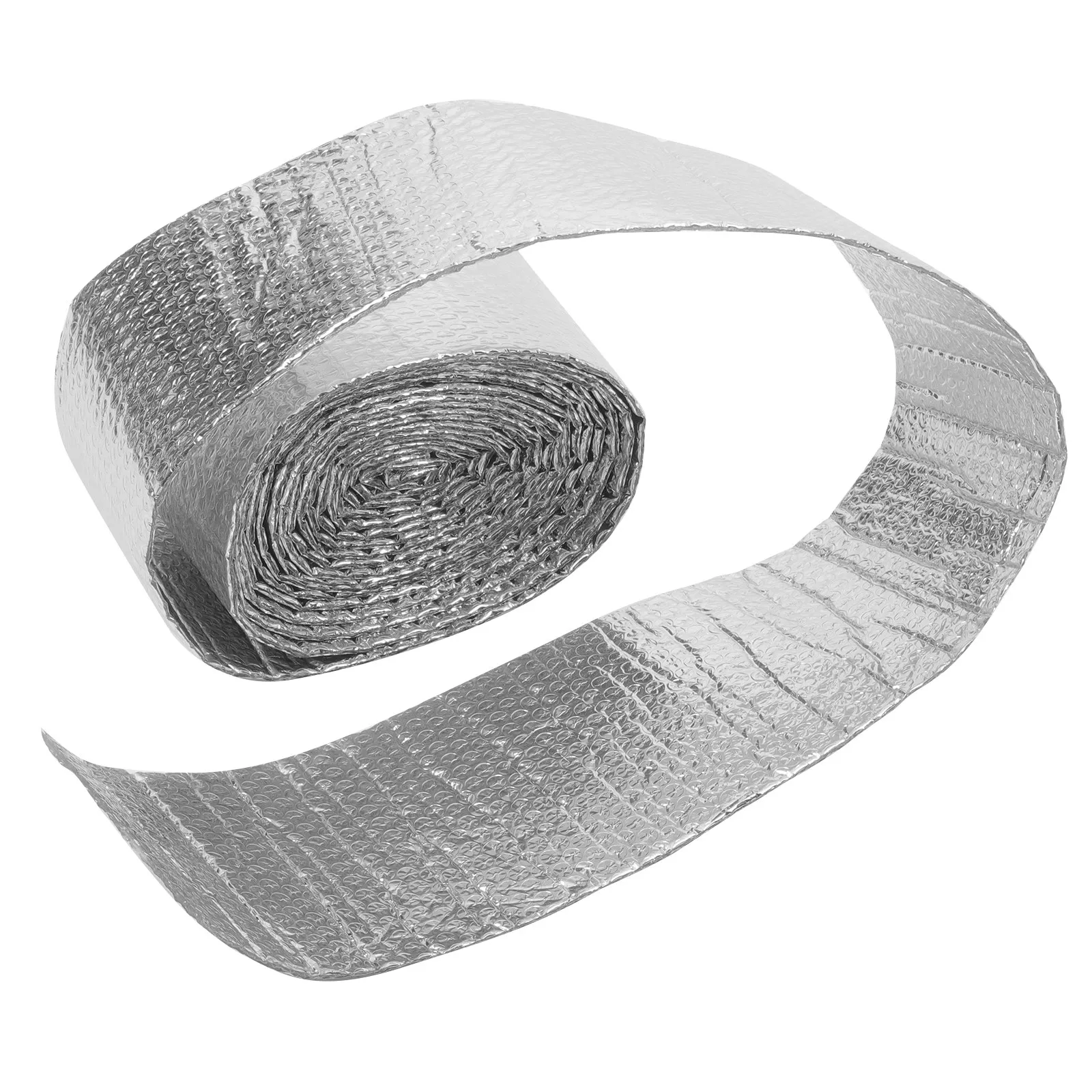 1 Roll Reflective Insulation Aluminum Foil Bubble Film Thermal Insulation Foil for Roof Walls Cars Greenhouses