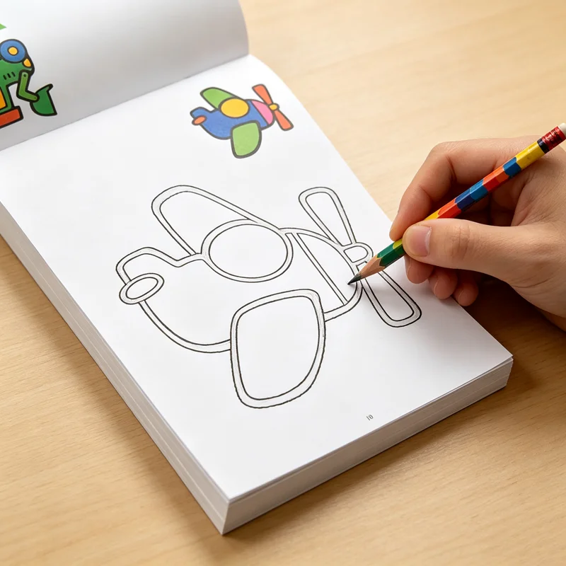 Preschool Coloring & Creativity Book: 32 Pages – Develop Fine Motor Skills for Ages 3-6