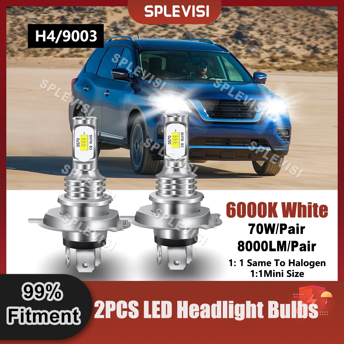 

Car LED Headlight For Nissan Pathfinder III R51 2005 2006 2007 2008 2009 2010 2011 2012 2013 2014 2015 2016 2017 2018 2019 2020