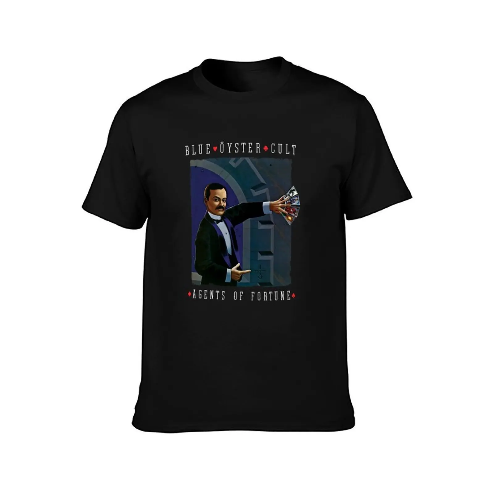Blue ?yster Cult Agent of fortune Classic T-Shirt Basic Short Sleeve T-Shirt for Men