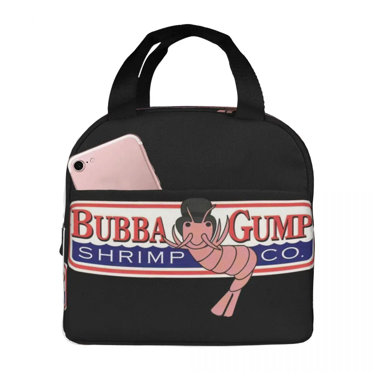 

Сумка для ланча с креветочками Bubba Gump, унисекс, портативный охлаждающий изолированный Ланч-бокс, коробка для еды Bento