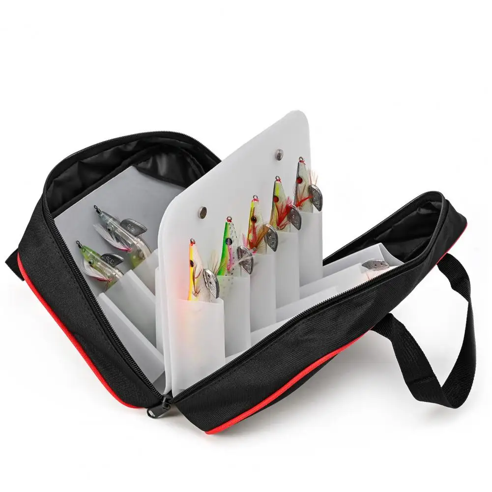 

Worm Bait Storage Bag Useful Multi-compartment Widely Used Fishing Soft Lure Carrier Bag Fake Bait Organizer Fishing Supplies