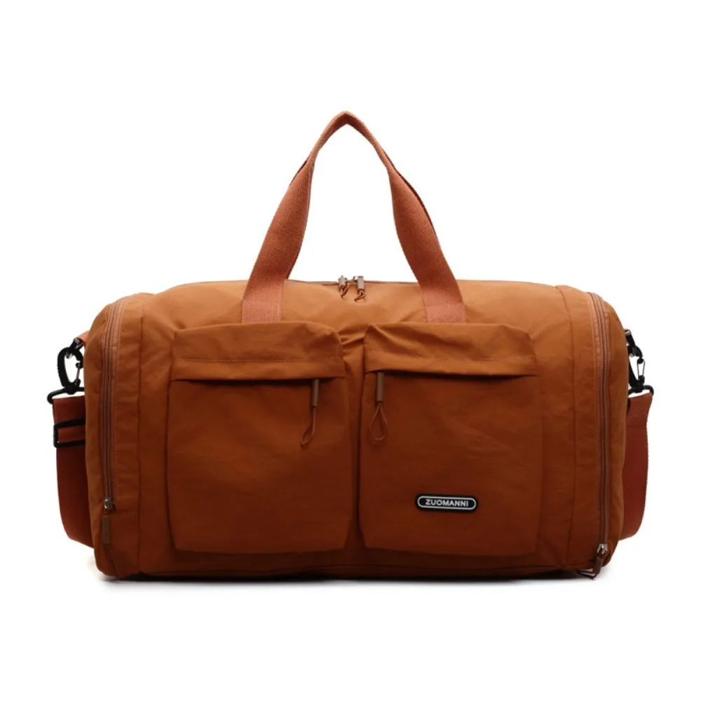 

New double pocket fitness bag, shoe compartment yoga luggage bag, short distance travel storage bag, diagonal nylon travel bag