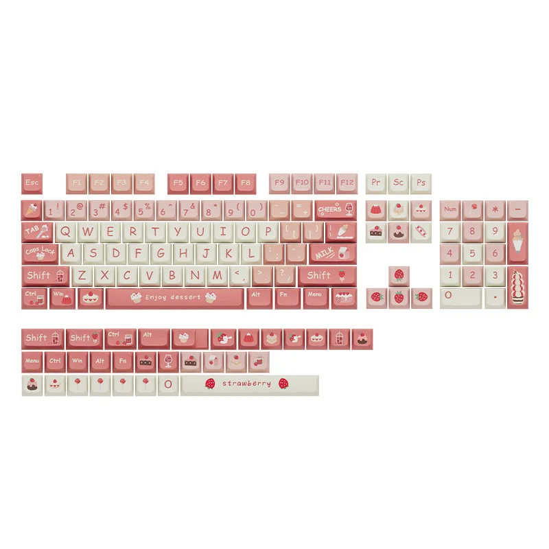 Imagem -06 - Conjunto Completo de Universal Mechanical Key Cap Pbt Material Xda Altura Bola Cap Heat Sublimation Eva Conjunto Completo