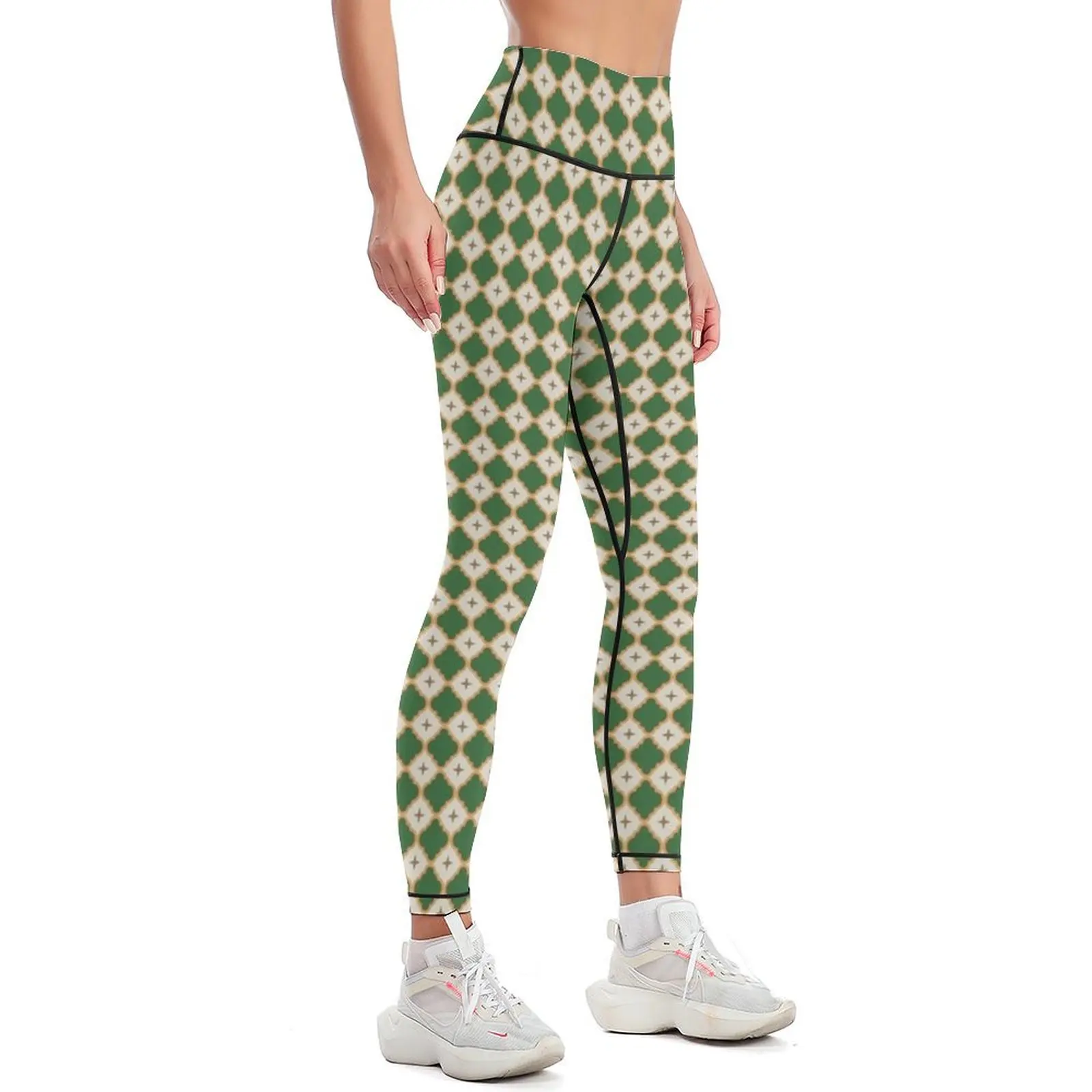 Quatrefoil Tile Pattern Print Leggings gym's sportswear leggins push up woman jogging pants Womens Leggings