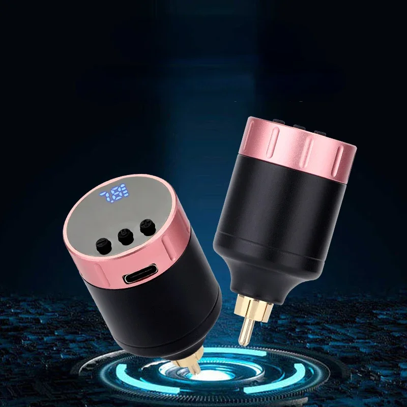 

Tattoo Power Supply RCA Interface LCD Display Screen Tattoo Battery Adjustable Voltage Regulator 1350mAh Tattoo Battery