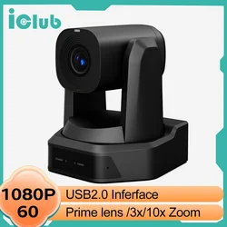 Conference PTZ Camera Fixing Focus 3 10X Optical Zoom Video Webcam USB2.0 Full HD 1080P Live Streaming Camera for YouTube Skype