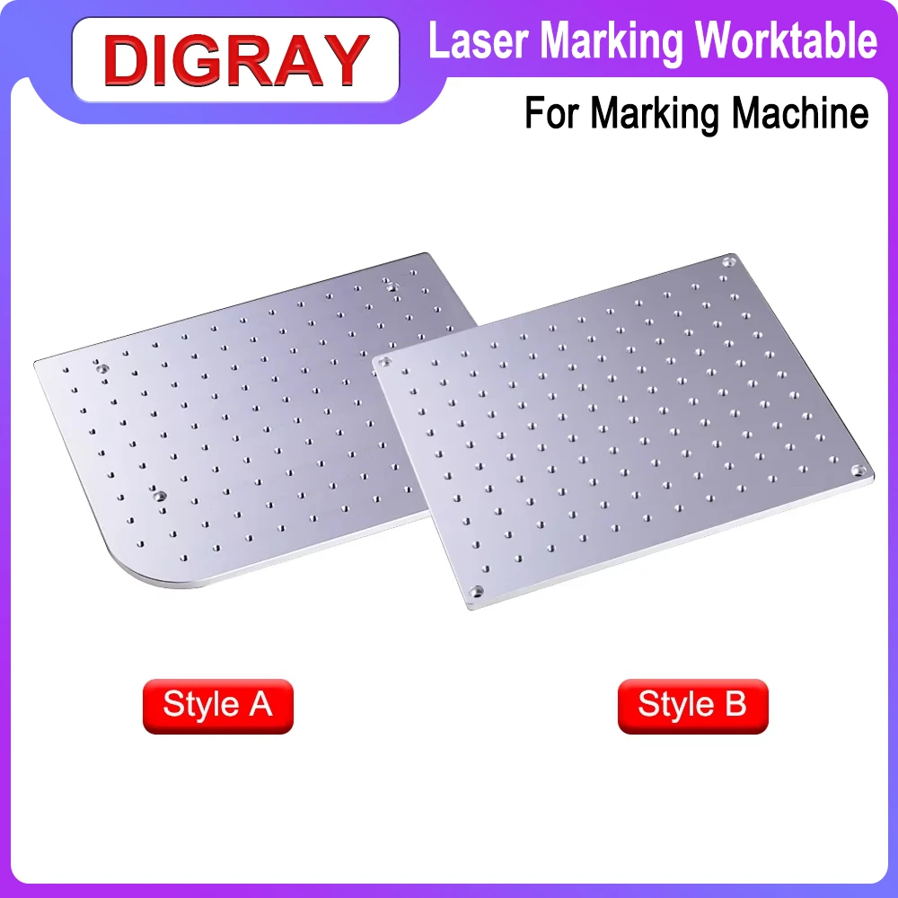 DIGRAY Aluminum Sheet Working Platform 320*280mm & 350*550mm & 345*270mm for Fiber Optic UV CO2 Laser Marking Machine.