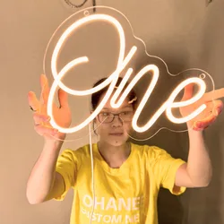Custom Made Number One Neon Sign For Birthday Decor Light Led Lights Party Wedding Wall Art Home Bar Light Personalized Decor