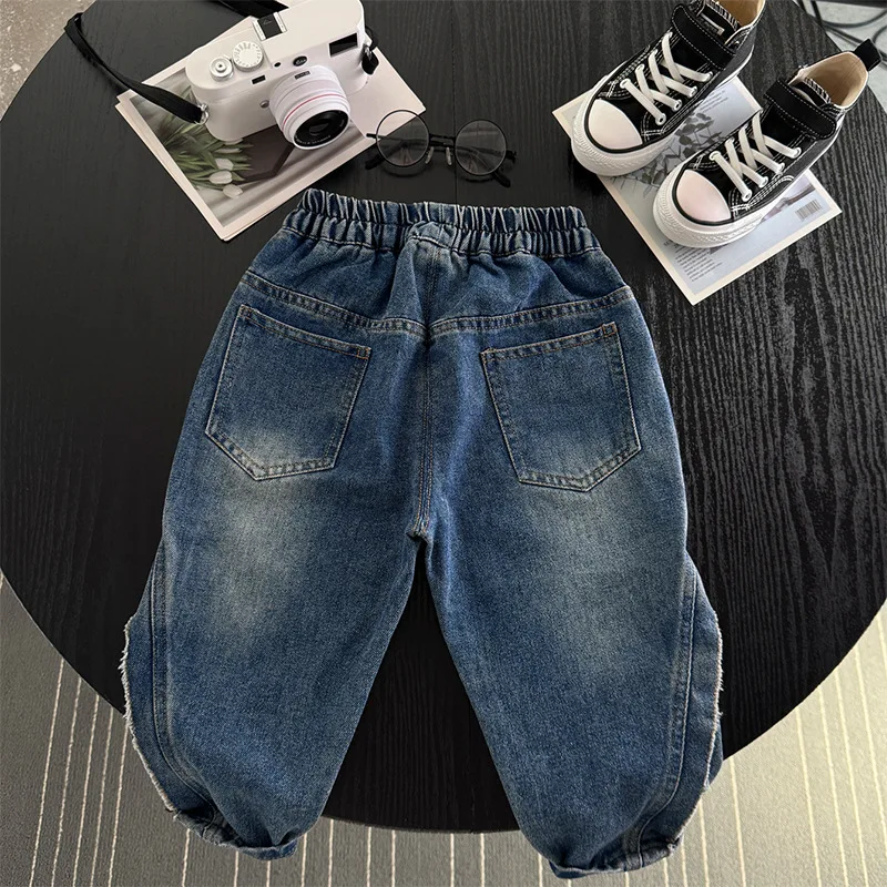 CNUM Baby Boys' Autumn Jeans Children's Casual Denim Pants Autumn Fashionable Kids Wear