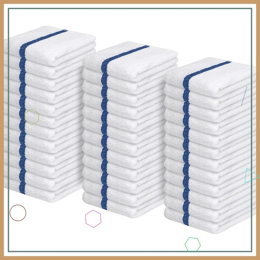 

Набор из 36 махровых салфеток для уборки, 16x19 дюймов, впитывающие, прочные, универсальные, хлопковые, многоразовые, для магазинов и мастерских