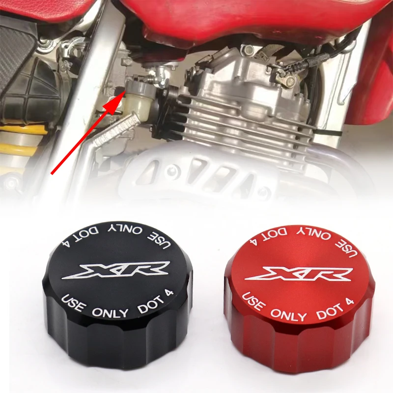 Rear Brake Reservoir Cover For HONDA XR650L XR650R XR600R XR 400/250/230 Motard 650R 250R 400R Motorcycle Oil Fluid Cylinder Cap