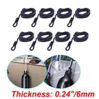 6/8/10pcs 5ft Boat Fender Line 6mm Thickness Marine Bumper Fender Mooring Ropes For G0 G1 Fender Bumper Boat Accessories