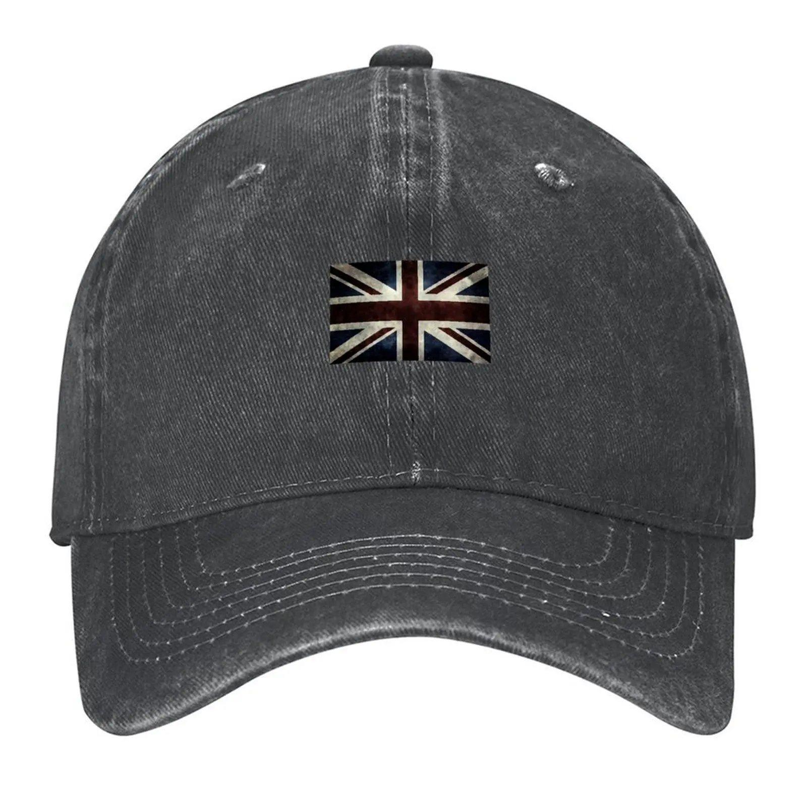 

A grunge looking distressed Union Jack uk version Baseball Cap hats on offer Uv Protection Solar Hat Funny hats Mens Women's
