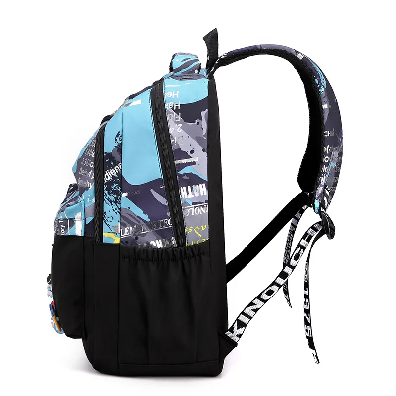 Mochila grande impermeável para adolescentes, Meninos Bagpack, Sacos de estudante do ensino médio, Kids Large Back Pack