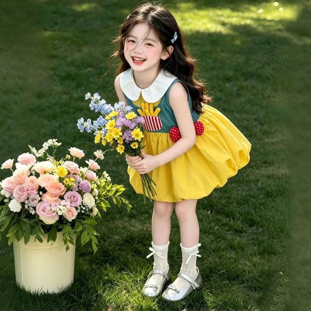 Eachine Vestido A-Line Infantil para Praia - Verão 2026