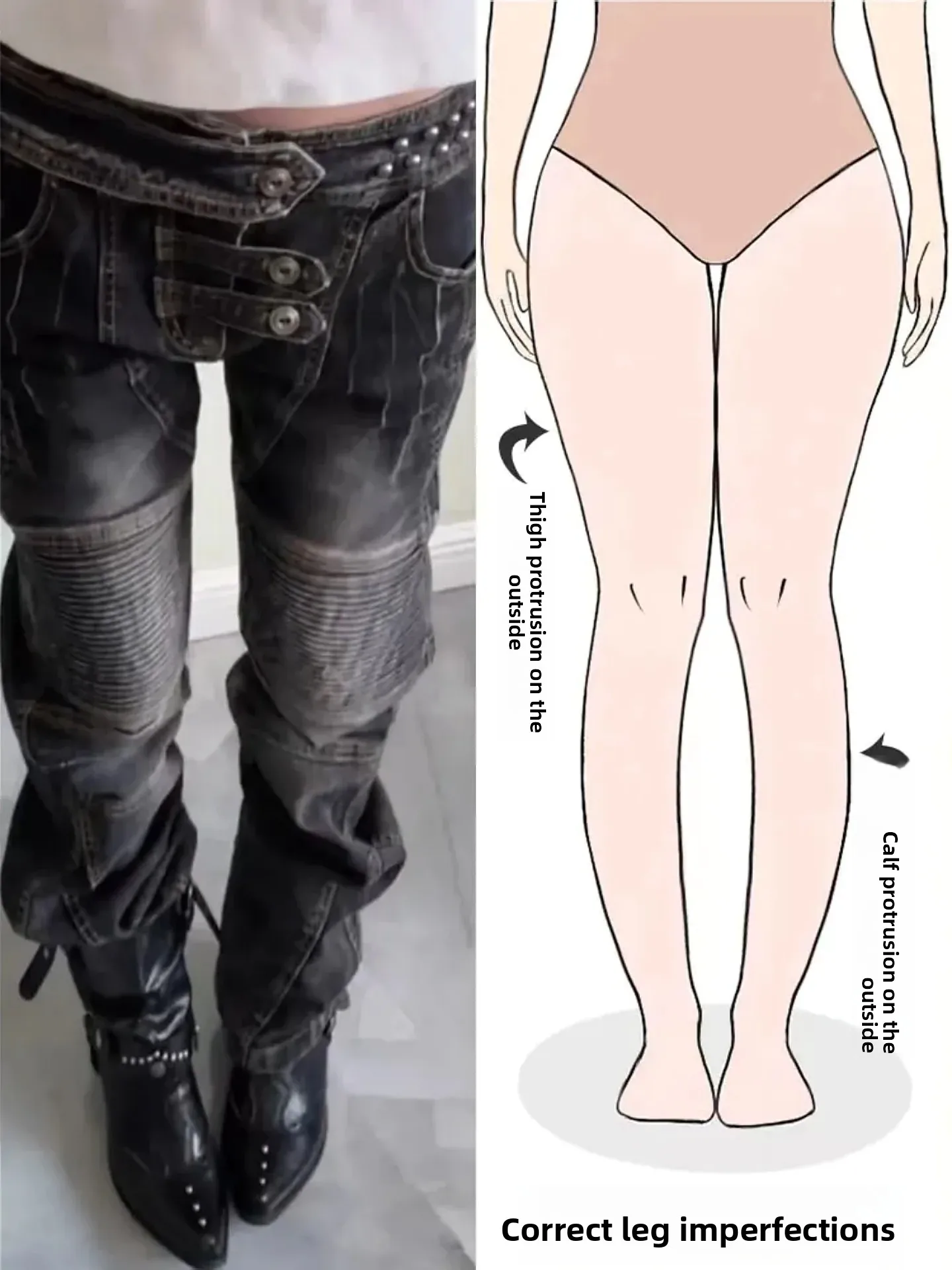 

Женские джинсы в стиле ретро с эффектом потертости, весенняя новинка, уличный стиль, усиленная строчка, длинные брюки прямого кроя, однотонные, на молнии