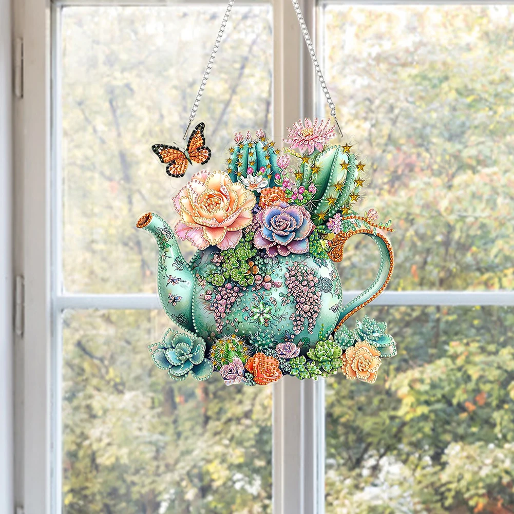 2D شقة DIY شنقا الماس الفن أطقم شكل خاص الماس الفن قلادة الماس اللوحة مجموعة DIY ديكور المنزل شنقا سحر