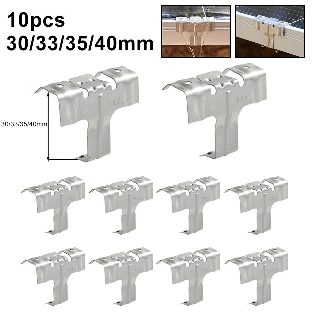 30mm Water Drainage Clips Long-lasting No Need For Frequent Replacement Rectangular Polymer Tape For 33mm Solar Panels